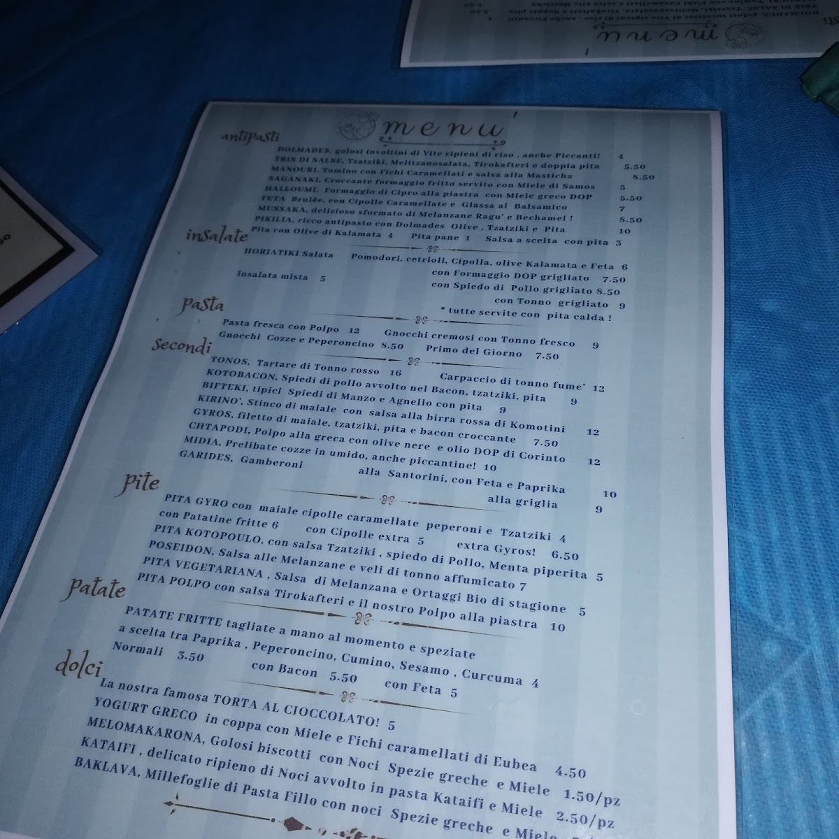 Menu Ambrosia Restaurant Greek Mediterranean Bistrot-3